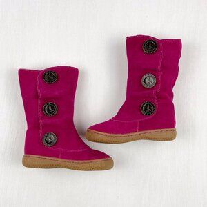 Livie & Luca Tiempo Boots in Fuchsia Suede 4 Infant